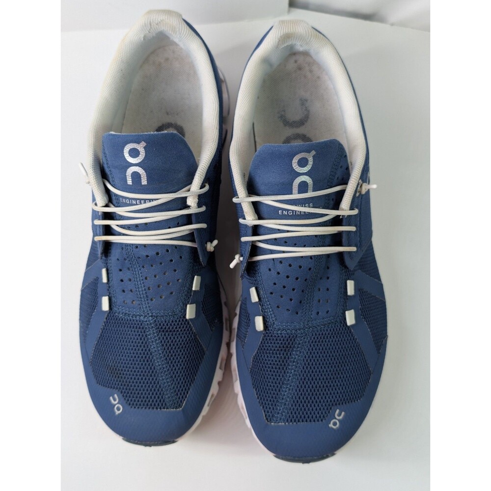 On Running Women’s Cloud Shoes Blue White Swiss Engineering US W10 - Picture 3 of 13